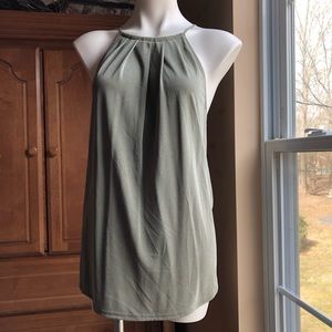 NWOT Halter style Green pullover (sz. L)